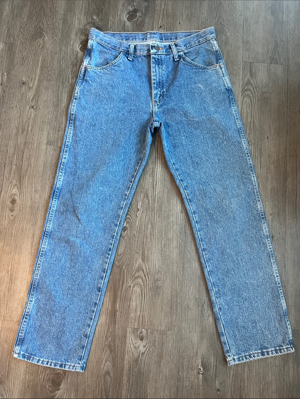 RUSTLER Men's Light Blue Relaxed Jeans